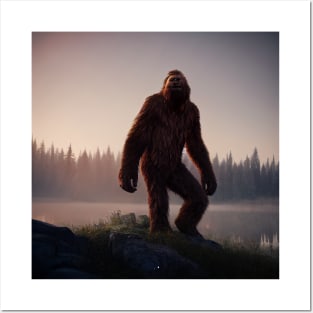 Sasquatch in Nature Posters and Art